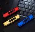 1 шт. ветрозащитная красивая подарочная Бездымная беспламенная usb зарядка Зажигалка Электронные Зажигалки Курительные аксессуары случайный цвет