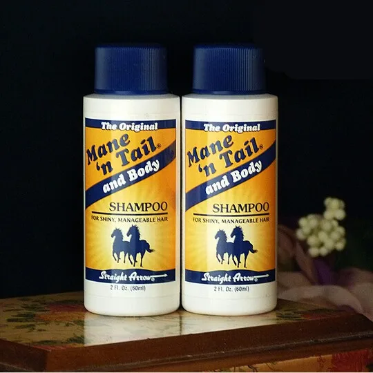2 pcs/lot Mane tail shampoo Anti slip oil control horse arrow shampoo 60ml travel coat bulkness