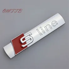 Automobiles 3D ABS Car Sticker S line Sticker Car Covers for Audi A3 A4 Q5 Q7 S5 S6 S4 S3 S7 Auto Decal Accessories Car Styling