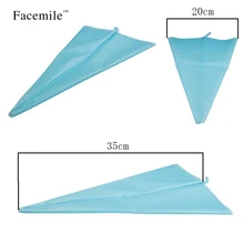Facemile 1 шт. силиконовые кухонные аксессуары многоразовые силиконовые обледенения трубопроводов Крем кондитерский мешок торт DIY украшения инструмент