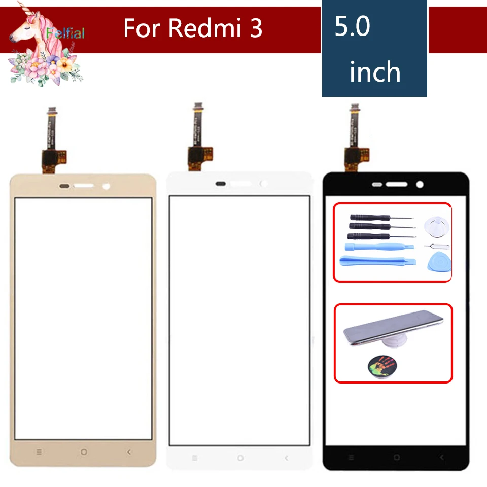 Оригинальный сенсорный экран для Xiaomi Redmi 3 3S Pro 3X дигитайзер сенсорная панель