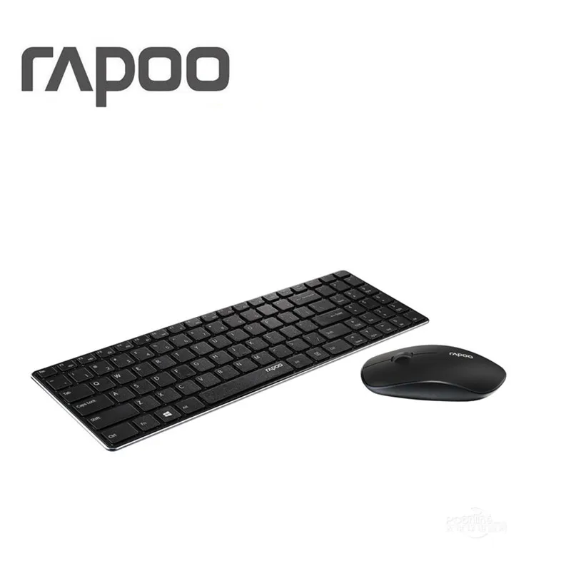 New Rapoo Multi-mode Silent Wireless Keyboard Mouse Combos Bluetooth 3.0/4.0 RF 2.4G switch between 3 Devices Connection