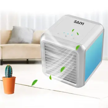 

Mini Refrigeration Cooling Fan USB Interface Portable LED 7-color Small Air Conditioning Fans For Home Household Products