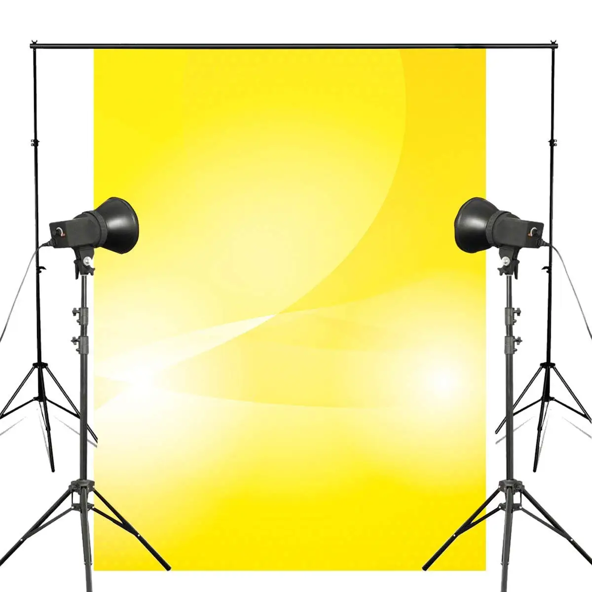 

5x7ft Bright Yellow White Photography Backdrop Dreamlike Children Photo Studio Backdrop Wall