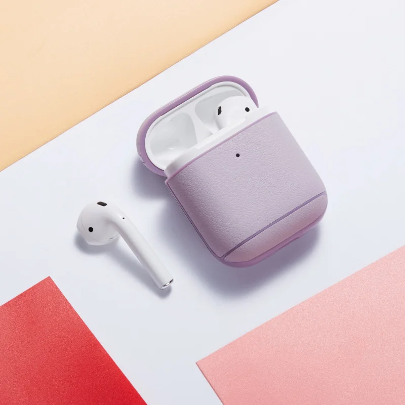 Роскошный бизнес чехол для наушников для Apple Airpods 2 ремешок из искусственной кожи Bluetooth наушники Air Pods чехол AirPod аксессуары