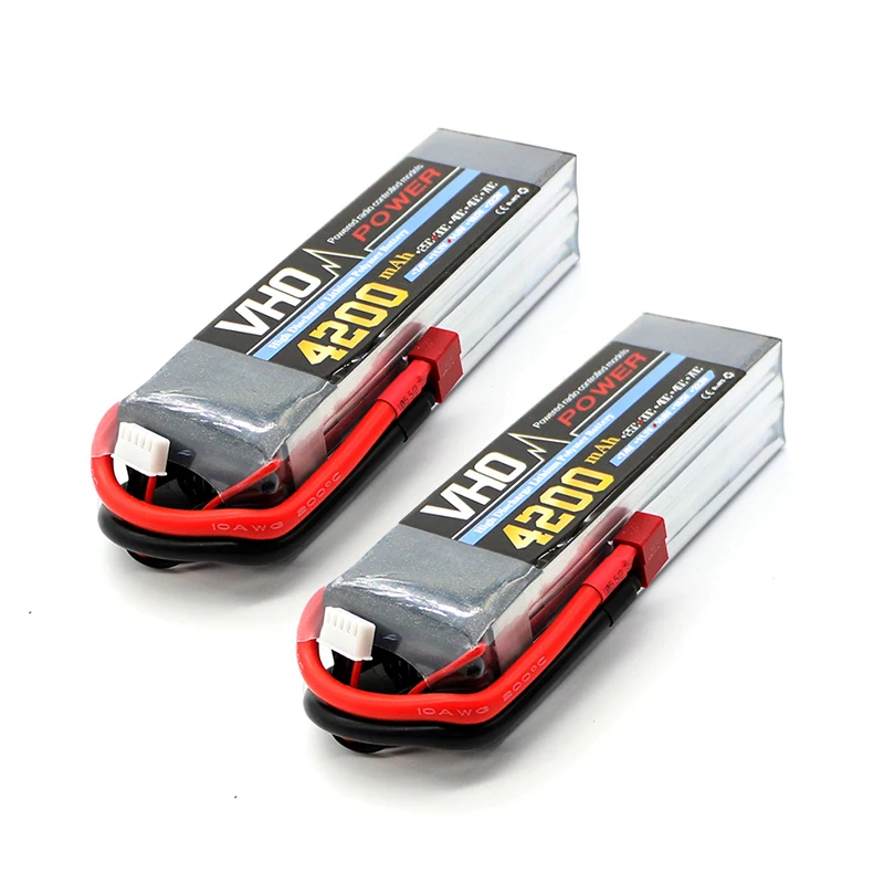 VHO 2 шт. RC Lipo Батарея 14 8 В 4200 мАч 4S 35C max 70C Bateria Липо Акку для Вертолет самолет лодка