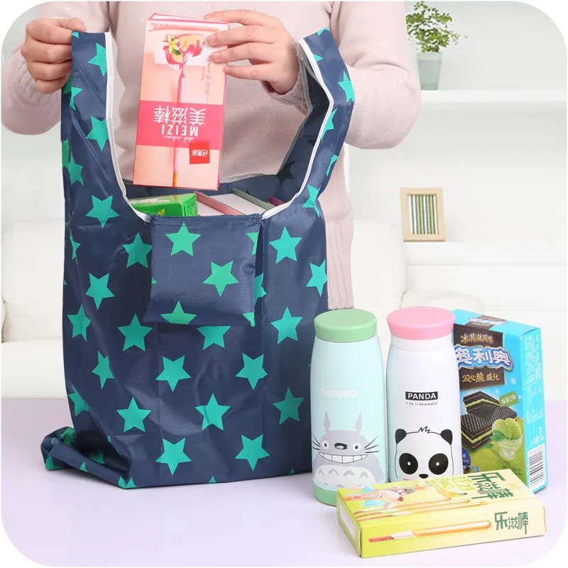 Korean Supermarket Folding Bag Household BagCreative Fashion Storage