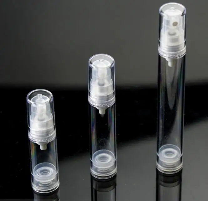 

1PCS Plastic bottles vacuum pressure emulsion bottle with lotion pump on travelling cosmetic packaging Empty airless pump