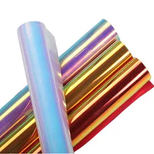 HOHOFILM 0,5x3 м Нео хромовые HTV футболки для передачи тепла, утюжок на термопрессе, ПЭТ Материал 20 ''x 118''