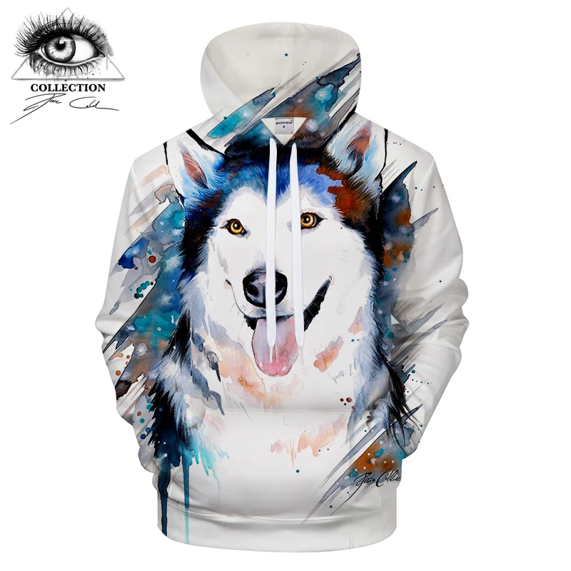 

Husky by Pixie cold Art 3D Dog Printed Hoodies Men Women Sweatshirts Novelty Streetwear Brand Jackets Autumn Coats ZOOTOP BEAR