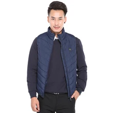 Теплый умный жилет с подогревом, теплый тепловой жилет, хлопковая куртка с питанием от аккумулятора, перезаряжаемый жилет, утепленный жилет