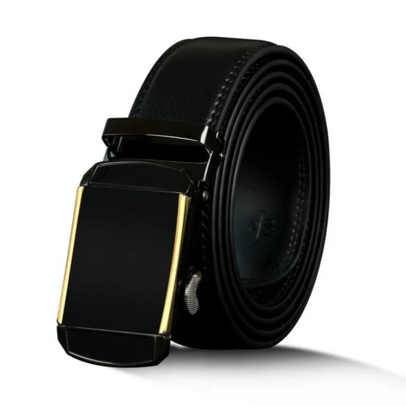 

SOEI Cowskin Leather Automatic Buckle Mens Belt Designer Belts Men High Quality Mens Belts Luxury Mens Black Brand Leather Belt