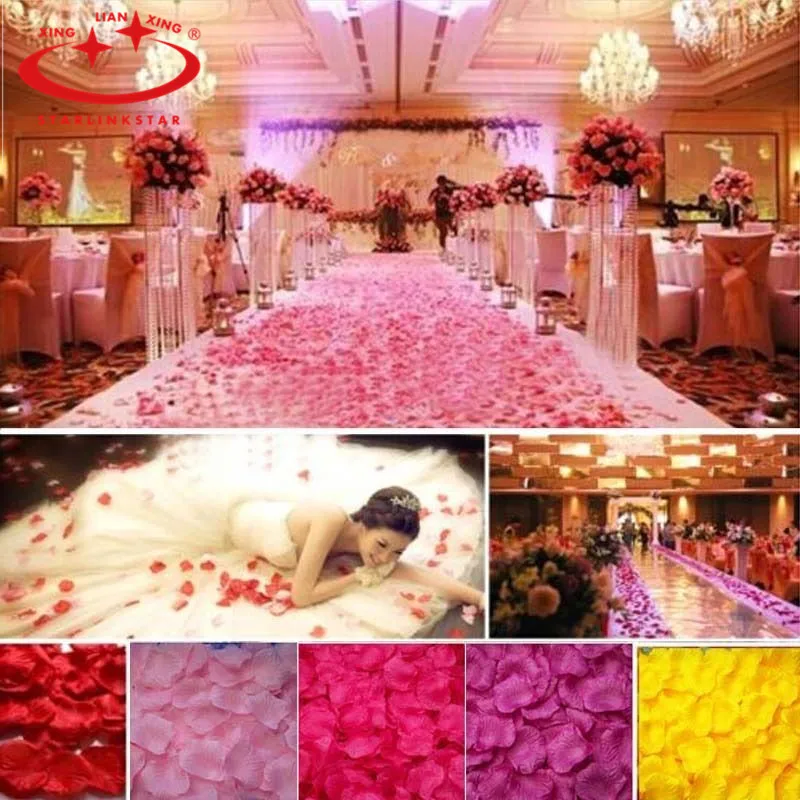 Buymkl Buy 1000pcs Lot 21 Colors Silk Rose Petals Leaves