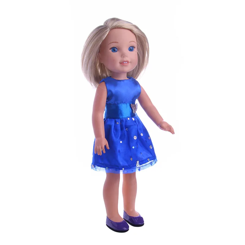 Лучшая милая кукла подарок платье для американской куклы Wellie Wisher вечерние куклы