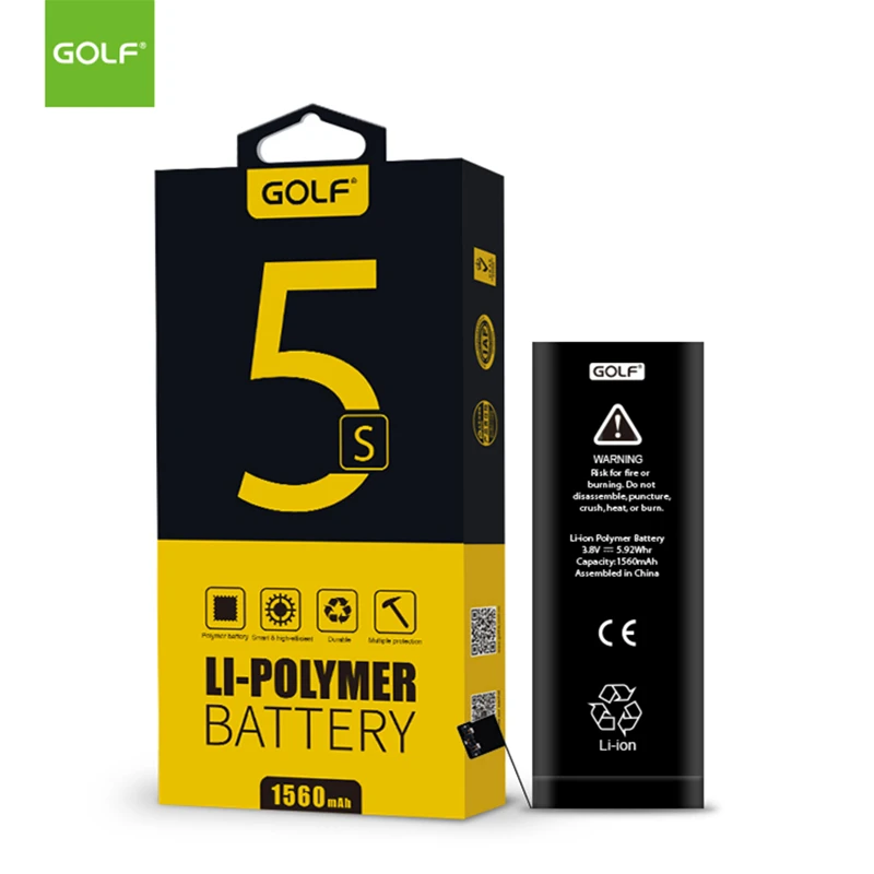 GOLF 1560 мАч новая Оригинальная батарея для iPhone 5S сменные батареи телефона +