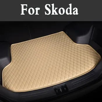 

Car Floor Mat Custom Fit Luxury Pu Leather Car Trunk Mat Cargo Mat For Skoda Spaceback Kodiaq Octavia Rs Yeti Superb