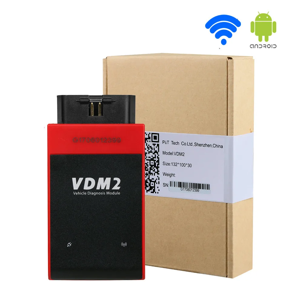 

TLXC 2017 Newly UCANDAS VDM II WIFI Universal Car Diagnostic Tool VDM 2 V3.9 Update Online Support Android System Auto Scanner
