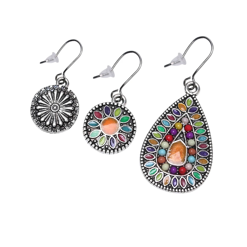 

1/3Pairs Multiple Style Bohemian Boho Ethnic Dangle Drop Earrings Vintage Antique Hanging Earring Jewelry Accessories Women Gift