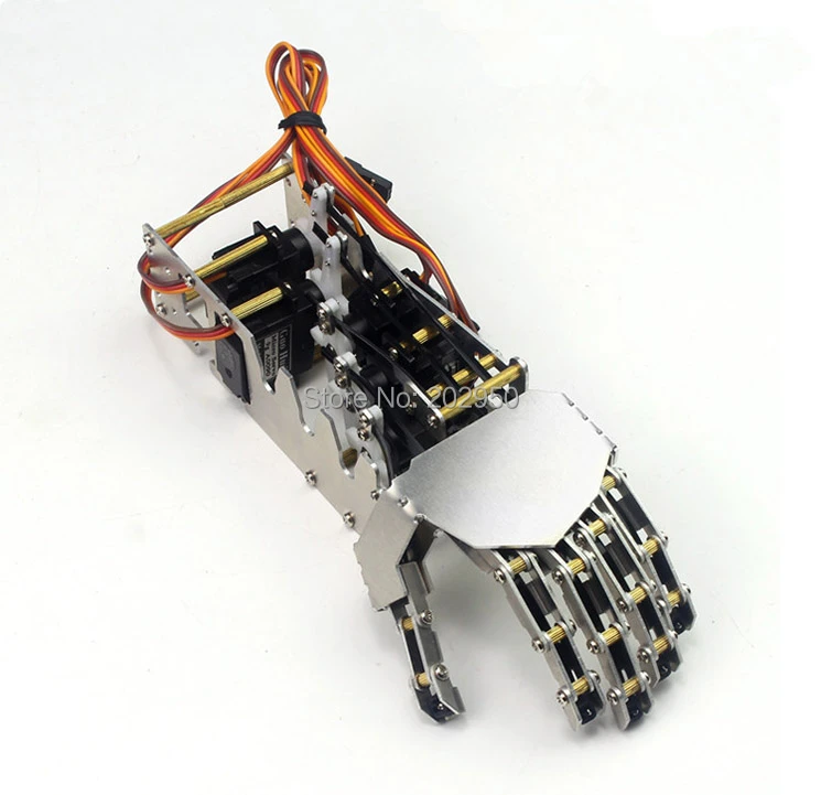 5DOF Humanoïdes cinq doigts Métal manipulateur bras main gauche avec servos pour robot 5DOF Humanoïdes cinq doigts Métal manipulateur bras main gauche avec servos pour robot