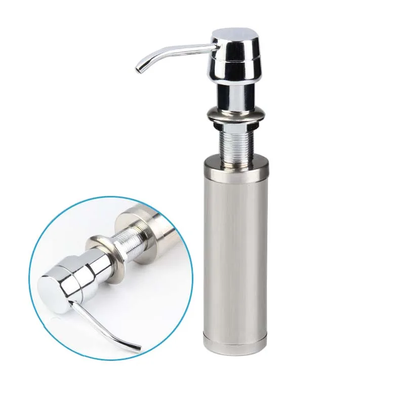 

Cheaper Stainless Steel Liquid Soap Dispenser Kitchen Sink Soap Box Chrome Finished/New Arrival TL040