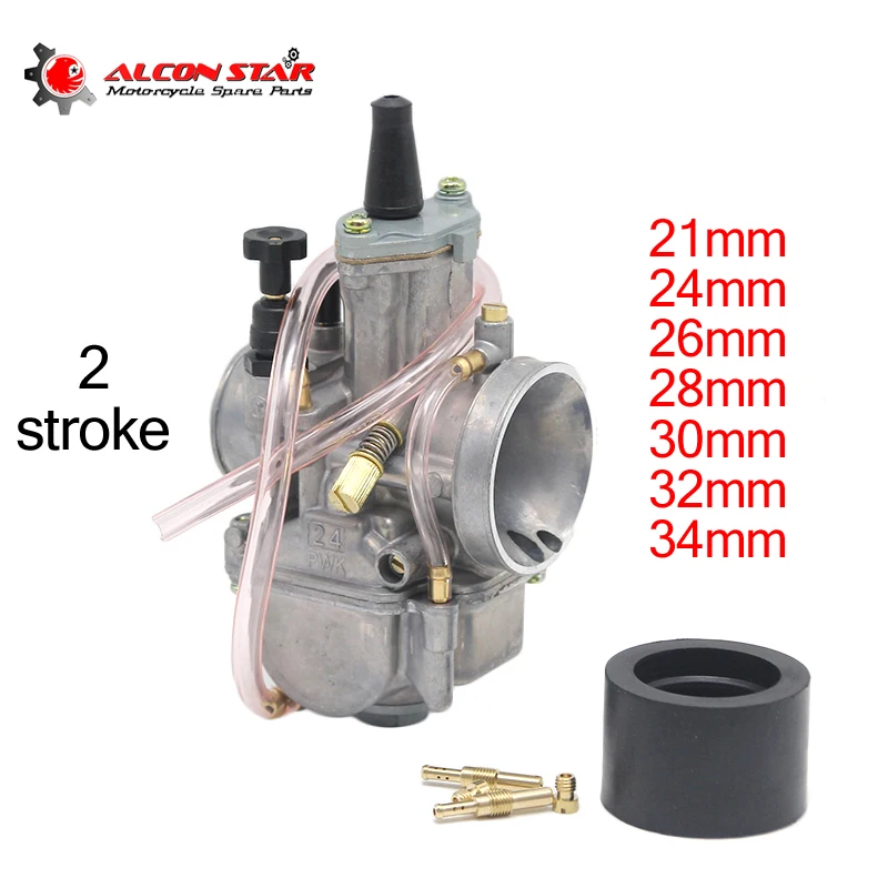 Alconstar-21 24 26 28 30 32 34mm 2 Stroke Engine Motorcycle PWK Carburetor with Power Jet for Honda for Suzuki ATV UTV Pit Bike Alconstar-21 24 26 28 30 32 34mm 2 Stroke Engine Motorcycle PWK Carburetor with Power Jet for Honda for Suzuki ATV UTV Pit Bike