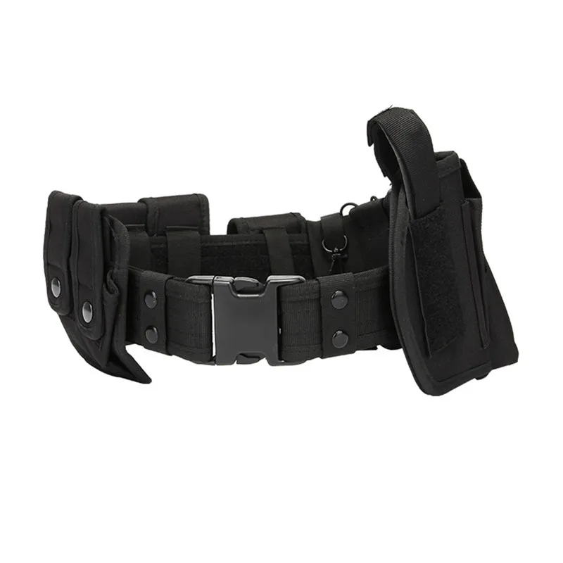 

Multifunctional Security Belts Outdoor Tactical Military Training Polices Guard Utility Kit Duty Belt Belt With Pouch Set