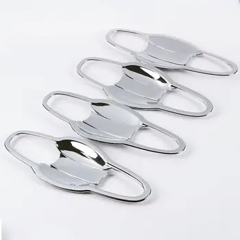 

ABS Chrome For Toyota RAV4 RAV 4 2014 2015 2016 2017 Door Handles Bowl cover Trim Stickers Exterior Decoration Accessories 8Pcs