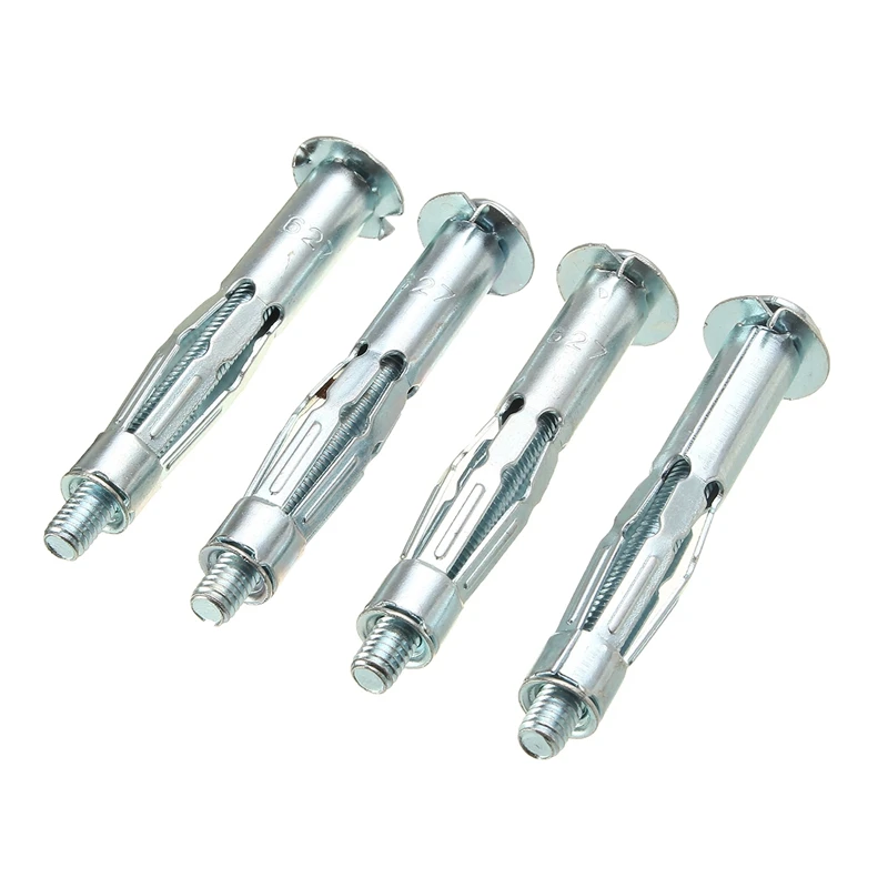 

new M6 x 65mm Heavy Metal Plate Board Cavity Wall Fixing Anchors Plugs