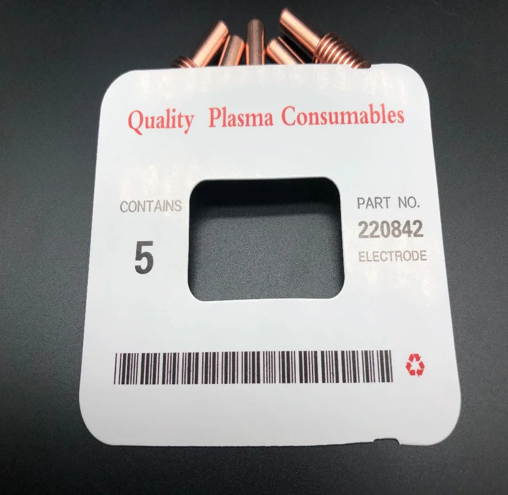 

free shipping 25PCS ELECTRODE 220842+220816+220819+220817PLASMA CONSUMABLES