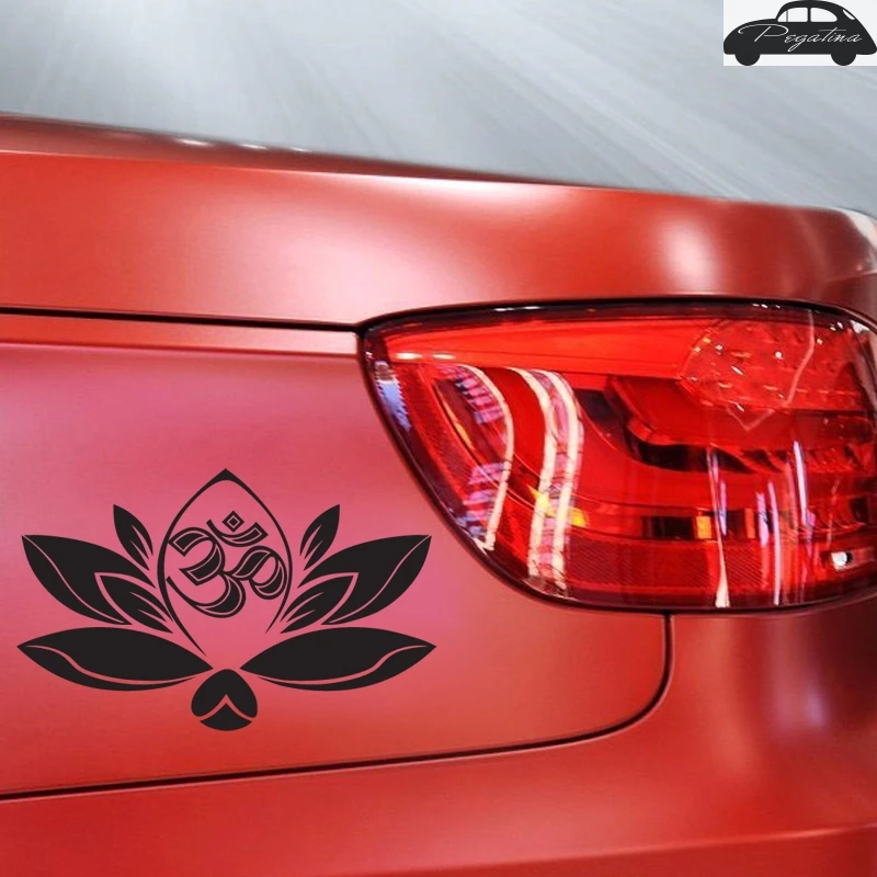 Pegatina Flower Yoga Lotus  Sticker Car Decal Posters Vinyl Wall Decals Decor Mural Sticker