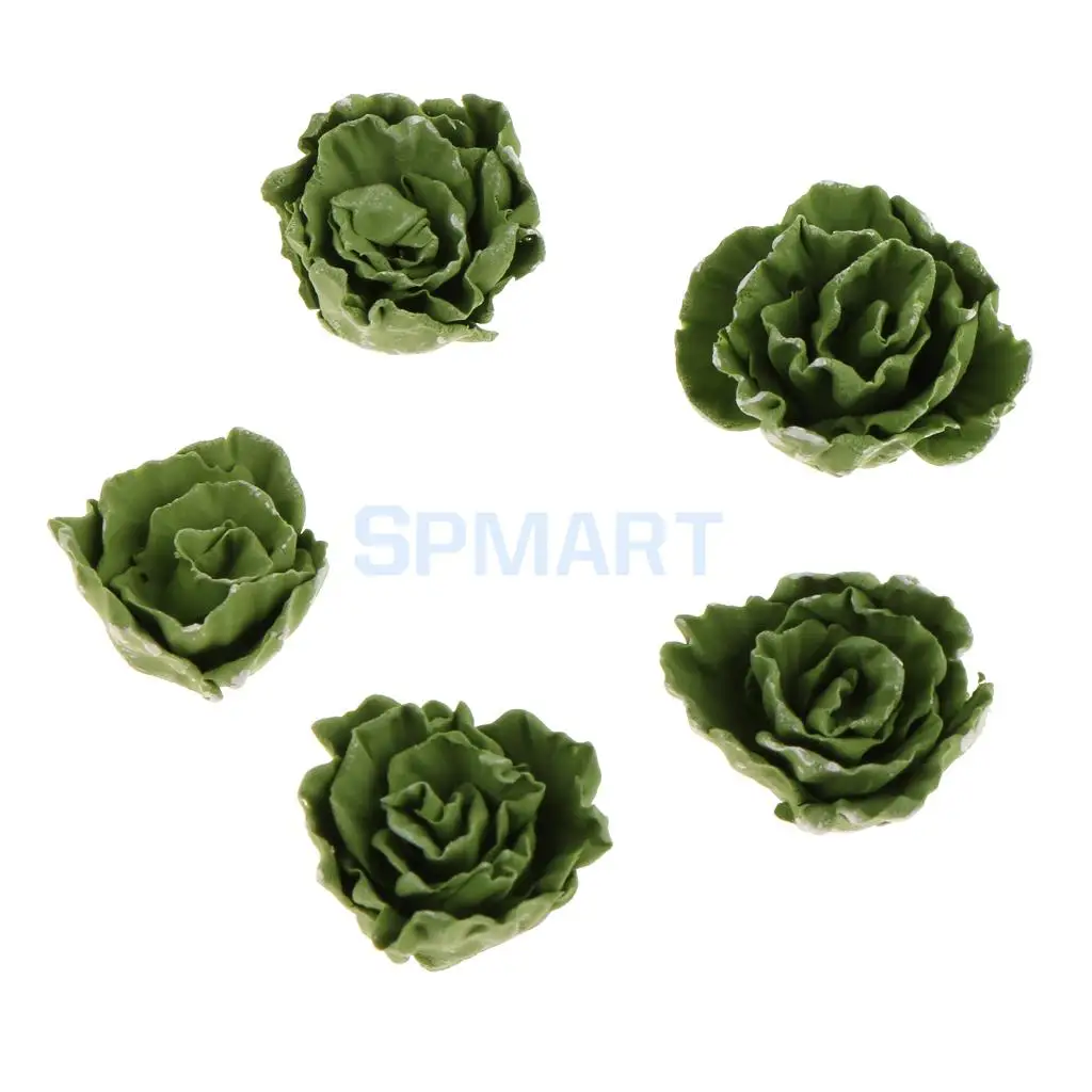 MagiDeal 5Pcs/Lot 1/12 Scale Dollhouse Miniature Watermelon Grape Vegetable Fruit Food for Dolls House Kitchen Garden Decor