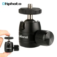 Ulanzi U-30 CNC Metal Mini Tripod Ball Head Ballhead with 1/4″ thread,Tripod head for iPhone X Smartphone/lightweight Cameras
