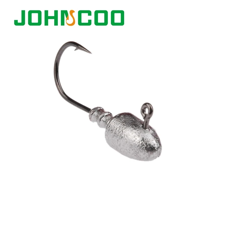 JOHNCOO 6 шт. открытый свинцовая Мормышка крючок 2,5 г 5 г 7 г 10 г 15 г 18 г свинцовые крючки для наживки рыболовные крючки для Мягкой Приманка С рыболовным крючком