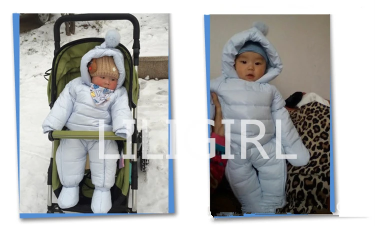 Комбинезон для маленьких девочек, зимняя одежда для мальчиков наполнитель, утка, плюш, сохраняющая тепло, Одежда для новорожденных, комбинезон+ перчатки+ носки, infantil, 3 предмета