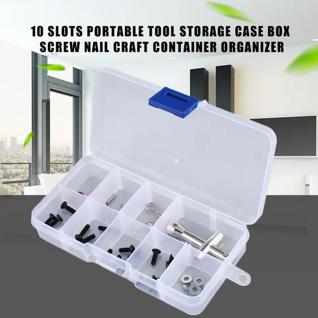 Electronic SMT SMD Components Storage Box Clear Plastic Case Hobby