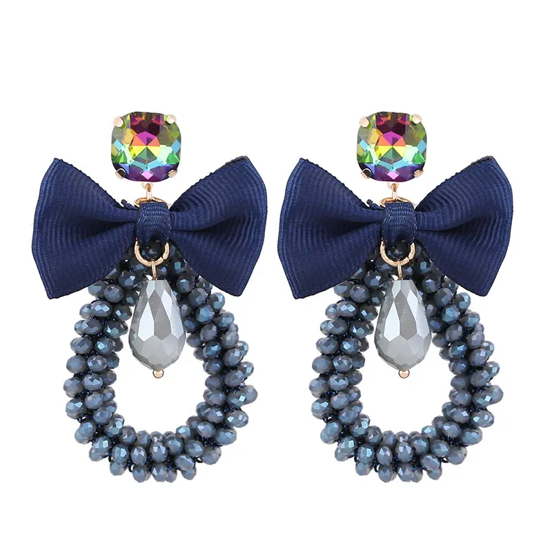 Earrings Blue AB