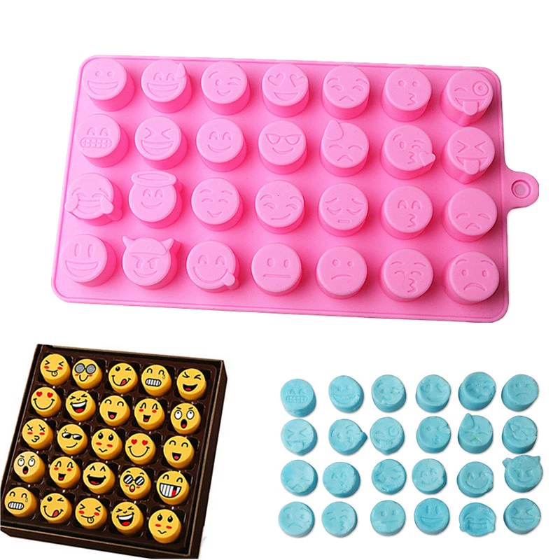 Delidge-1-pc-28-Holes-QQ-Expression-Chocolate-Molds-Silicone-Cute-Lovely-Emoji-Expression-Fondant-Chocolate