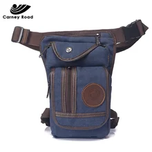 Carney road, брендовая мужская поясная сумка, водонепроницаемая, винтажная, холщовая, поясная сумка, для ног, сумки, для мотоциклистов, на бедрах, ремень, кошелек