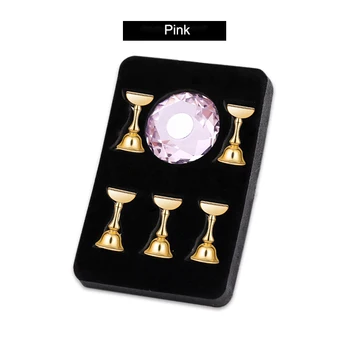 

Nail Art Display Stand Practice Training False Nail Tips Holder Magnetic Manicure Set MH88