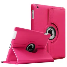 360 Degrees Rotating PU Leather Flip Cover Case for iPad 2 3 4 Case Stand Cases Smart Tablet A1395 A1396 A1416 A1430 A1458 A1460