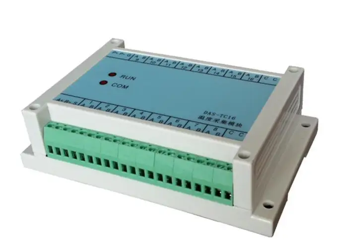 16 дорога к термопары Температура модуль сбора данных MODBUS-RTU RS485 Сенсорный экран PLC