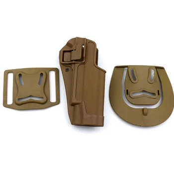 

TAN Tactical 1911 Holster Concealment Quick Right Hand Waist Paddle Belt Loop Pistol Holster Gun Holster Pouch
