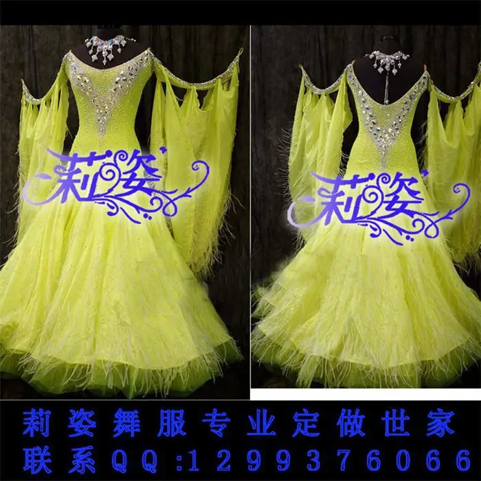 

Everyday Ballroom Waltz Tango Quickstep Dance Dress COSTUME-MADE