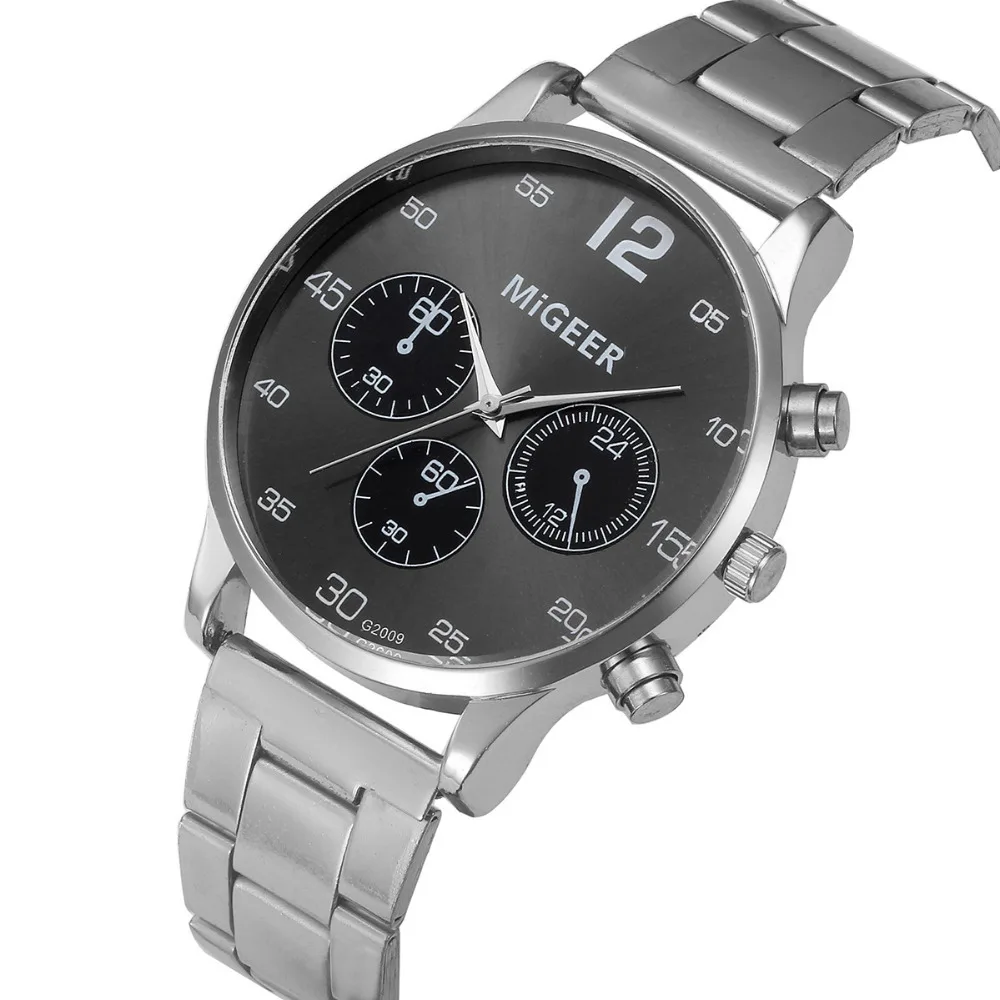 Роскошные наручные браслеты модные Кристальные часы из нержавеющей стали для мужчин бизнес Кварцевые аналоговые наручные часы Relogio Masculino