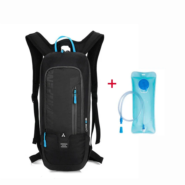 Для мужчин воды сумка рюкзак Водонепроницаемый велосипед гидратация рюкзак Для женщин Спорт на открытом воздухе для подростков Велоспорт Путешествия подняться сумки - Цвет: Black