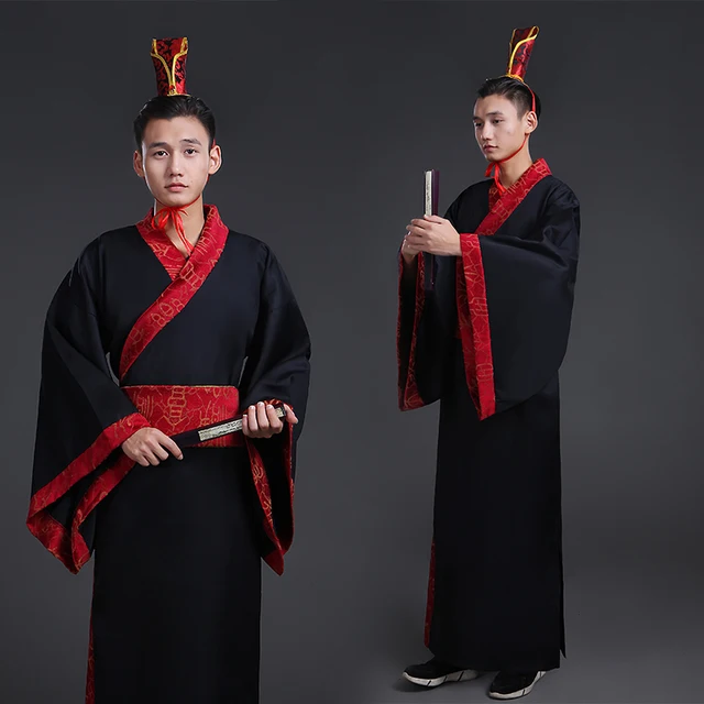 2019 new black traditional national tang suit ancient chinese hanfu ...