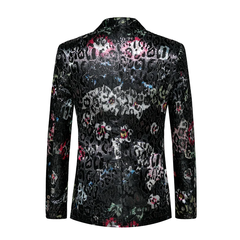 Мужской Блейзер, винтажный приталенный пиджак с цветочным принтом, мужской пиджак, мужской пиджак, роскошный мужской модный Блейзер, вечерние Пиджаки для выпускного