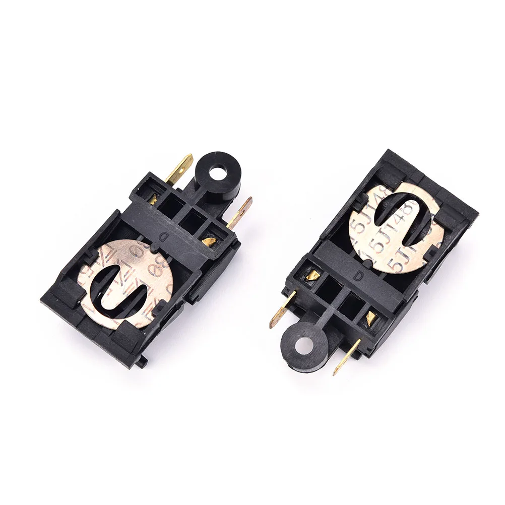 

2pcs 13A Electric Kettle Thermostat Switch 2 Pin Terminal Kitchen Appliance Parts 46x21mm