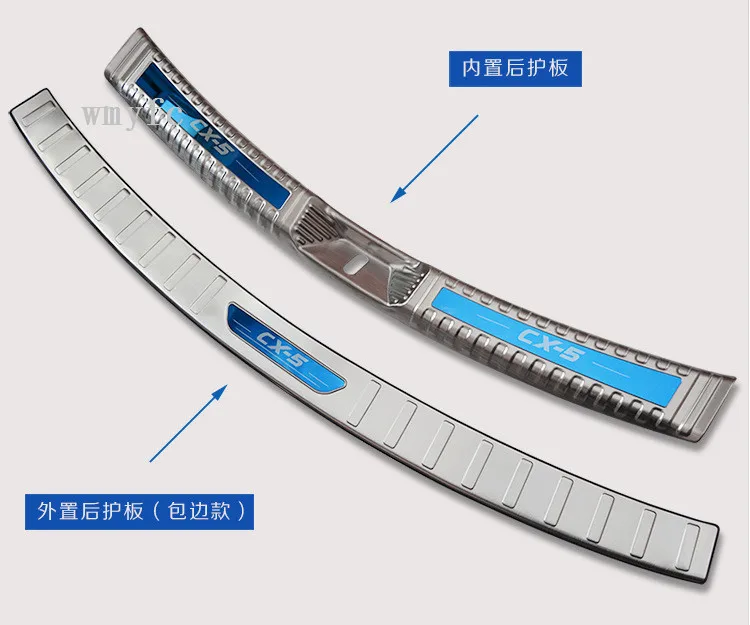 Для Mazda CX-5 CX5 CX 5 нержавеющая сталь внешний задний багажник бампер Накладка порога автомобильные аксессуары