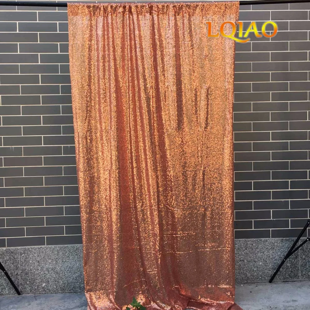 

4x10FT Rose Gold Sequin backdrop,Glitter Sequin Curtain,Wedding photo booth backdrop,Photography Background,Christmas Decoration